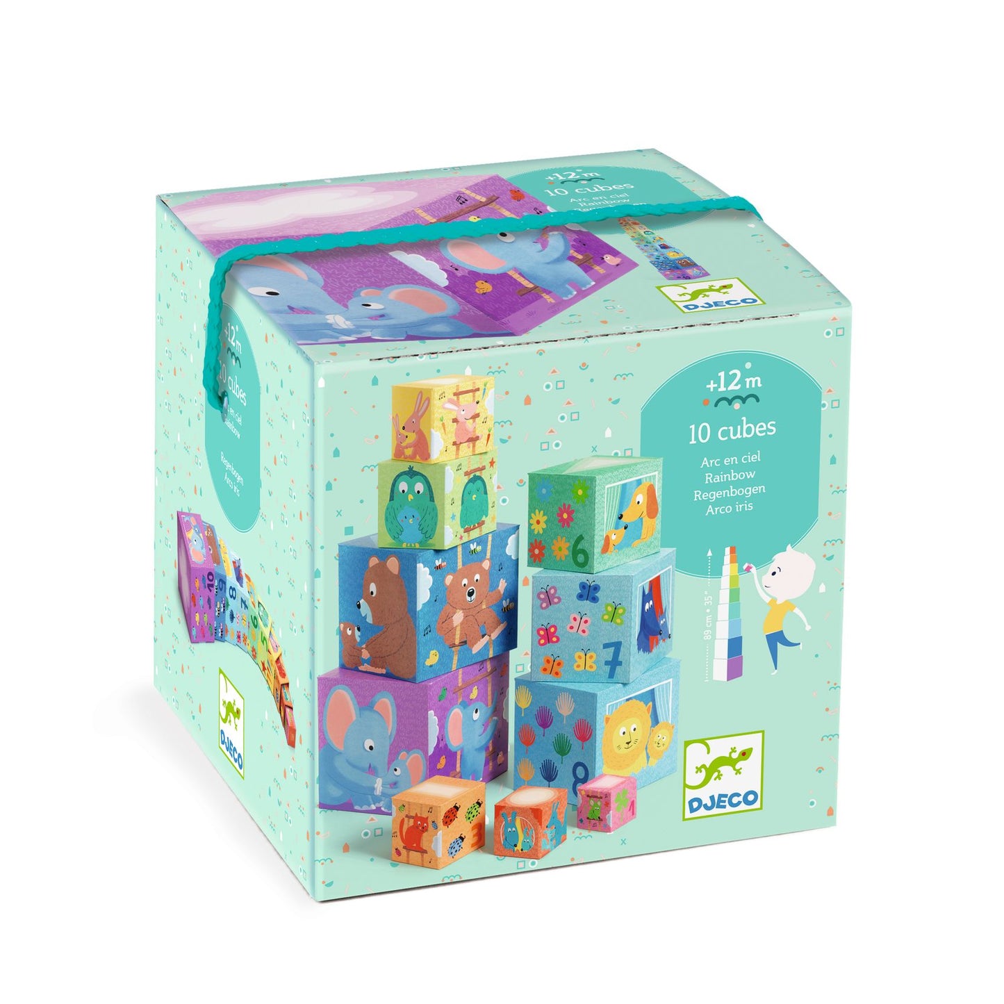 Djeco | stapeltoren rainbow blocks