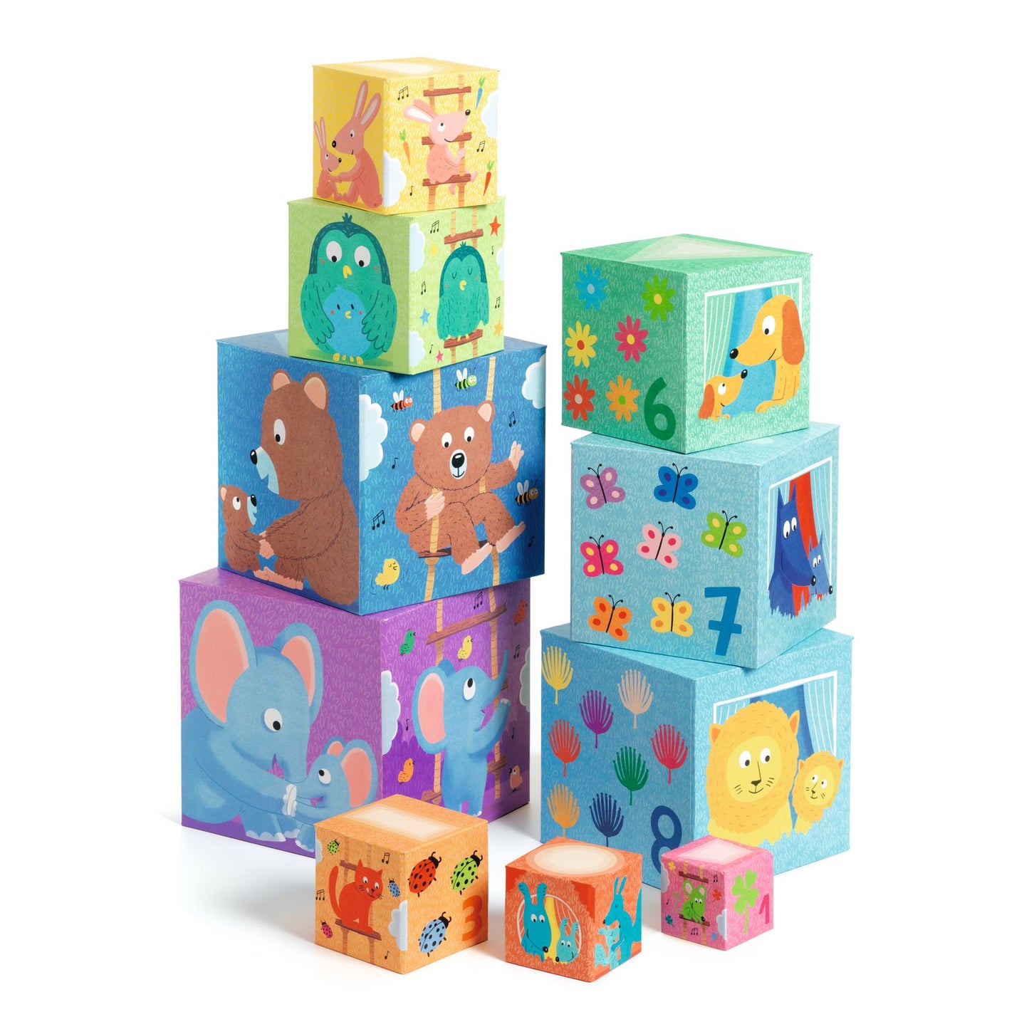 Djeco | stapeltoren rainbow blocks
