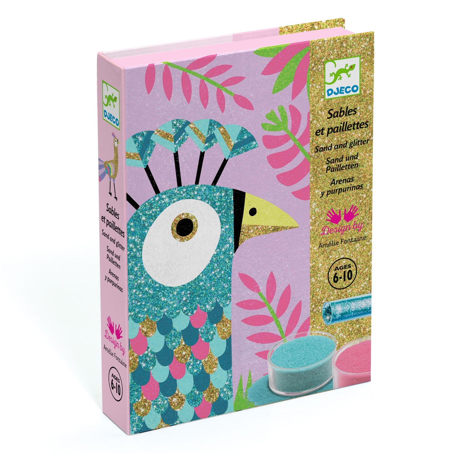 Djeco | Glitter tekeningen - dazzling birds - DJ08663