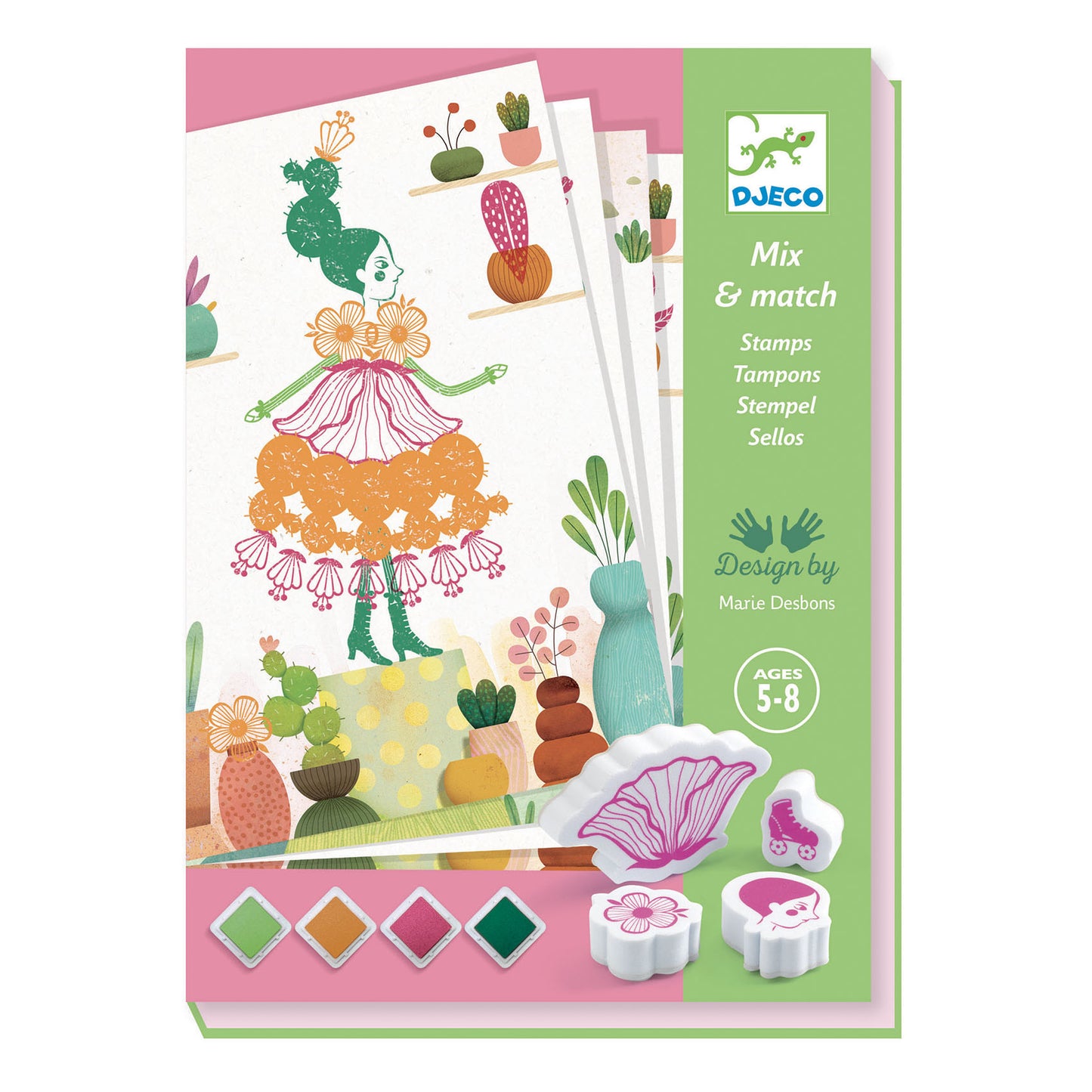 Djeco | Bloemenmeisje - stempelset - DJ08741