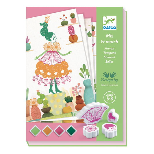 Djeco | Bloemenmeisje - stempelset - DJ08741