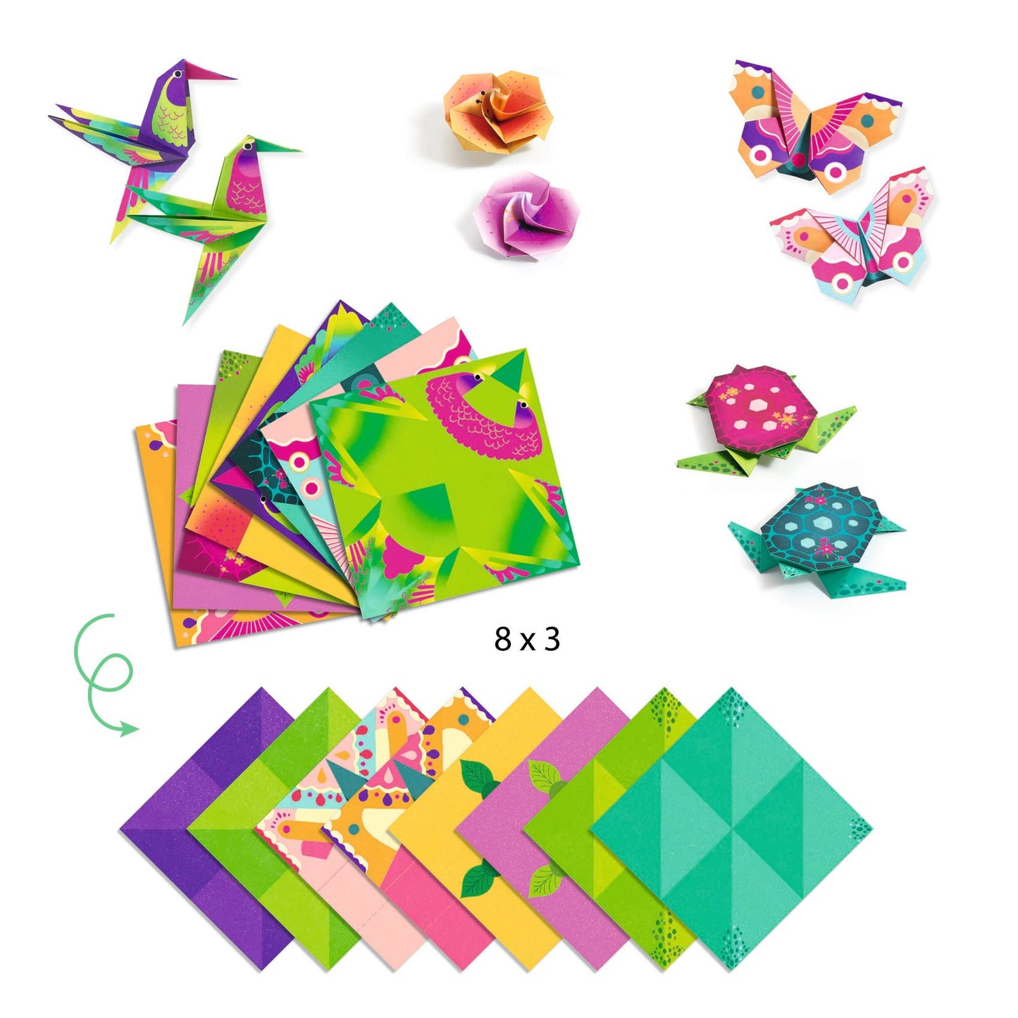 Djeco | Origami - Tropische dieren vouwen - DJ08754