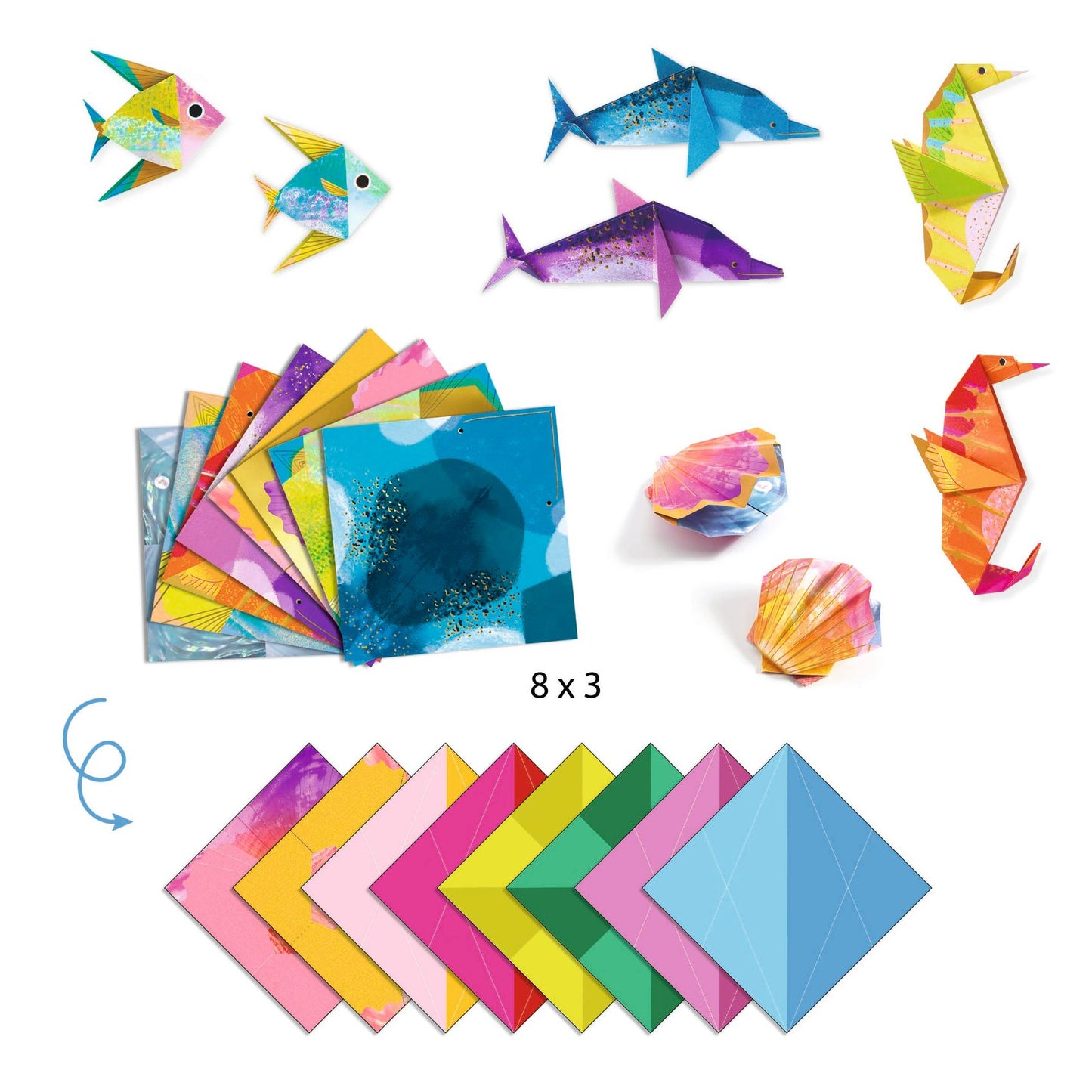 Djeco | Origami - Zeedieren vouwen - DJ08755