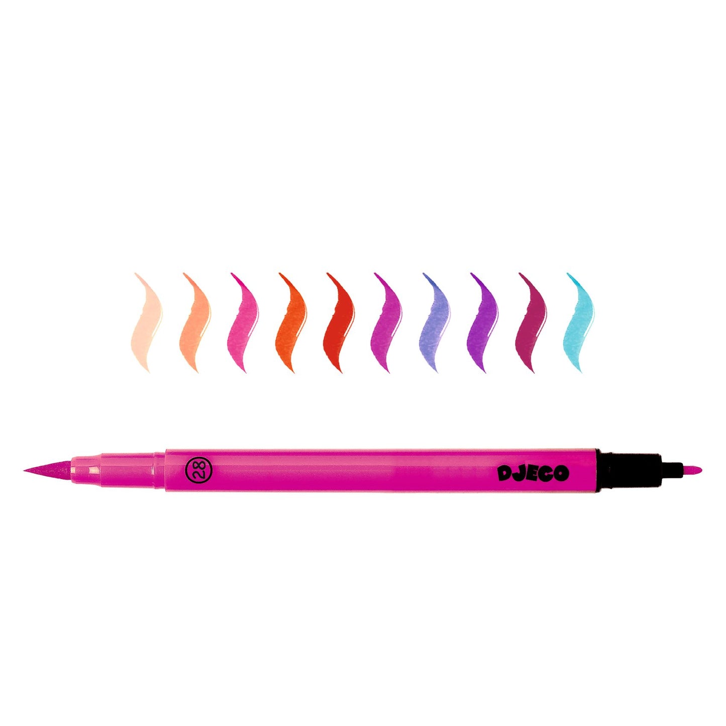Djeco | Dubbelpunt viltstiften 10 kleuren - sweet - DJ08802