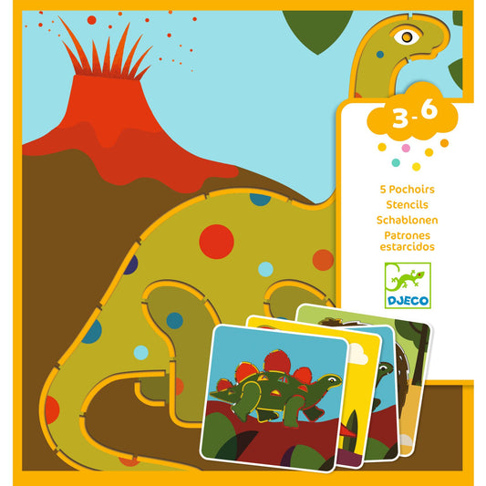 Djeco | Tekensjabloon Dinosaurs - DJ08863