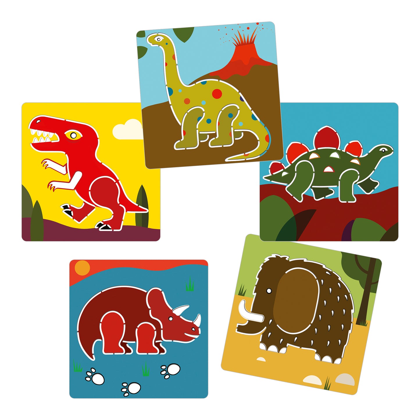 Djeco | Tekensjabloon Dinosaurs - DJ08863
