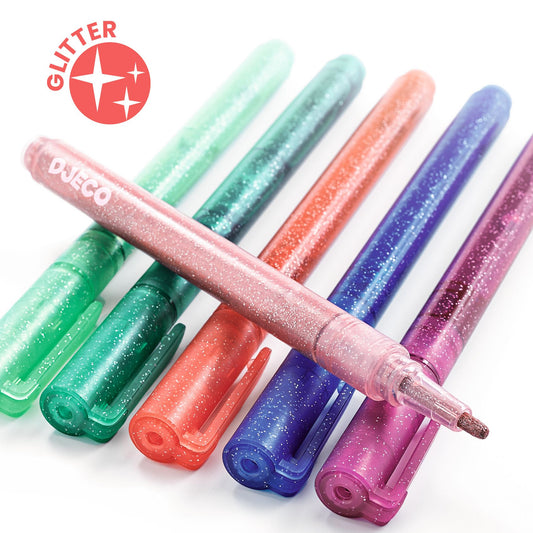 Djeco | Glitterstiften 6 kleuren - sweet - DJ08877