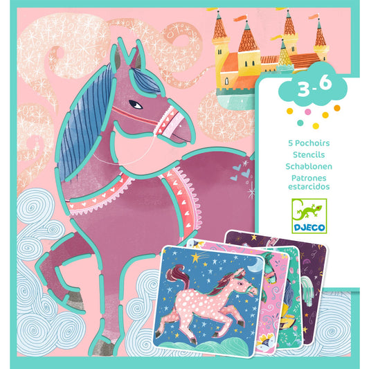 Djeco | Tekensjabloon horses - DJ08915