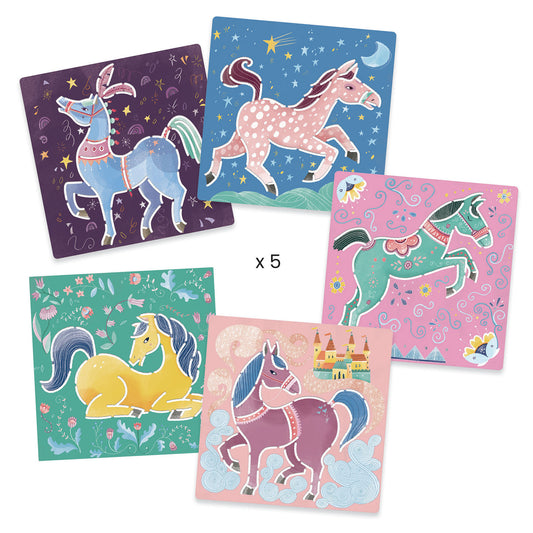 Djeco | Tekensjabloon horses - DJ08915