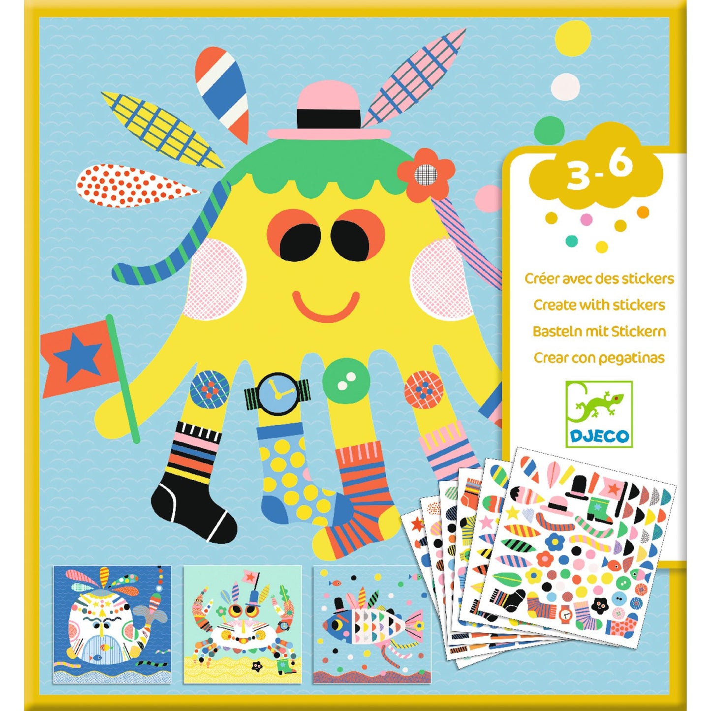 Djeco | Sea creatures | plakken | collages maken - DJ08931