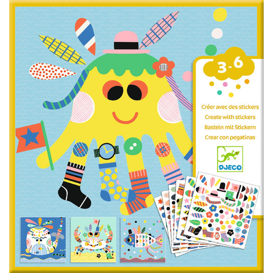 Djeco | Sea creatures | plakken | collages maken - DJ08931