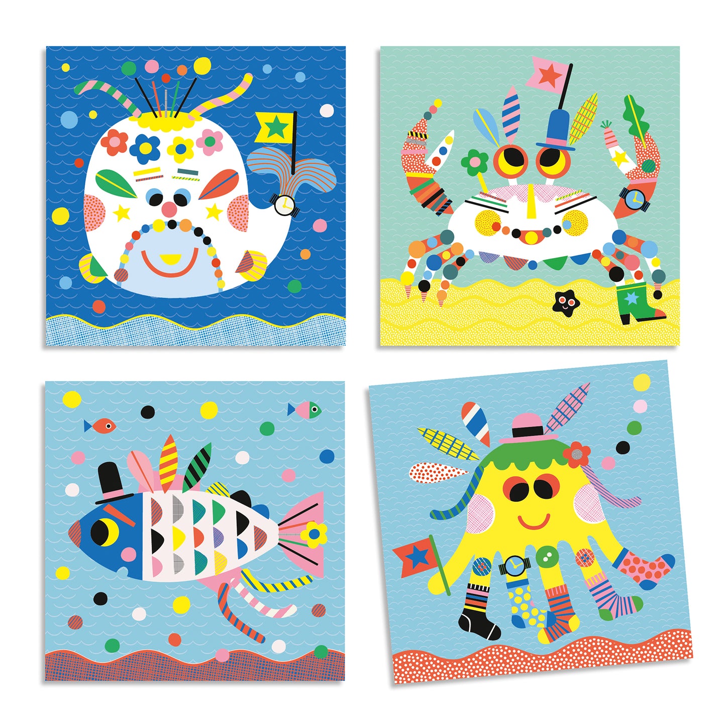 Djeco | Sea creatures | plakken | collages maken - DJ08931
