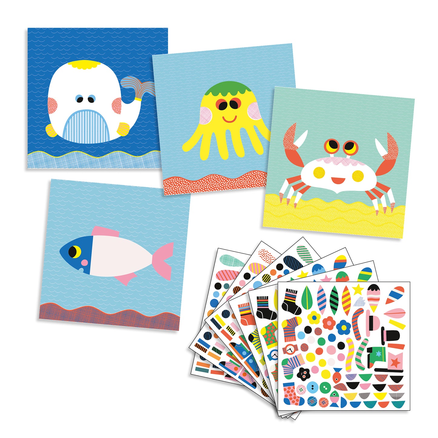 Djeco | Sea creatures | plakken | collages maken - DJ08931