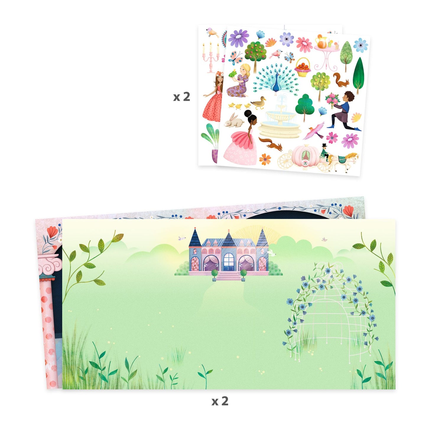 Djeco | Herbruikbare stickers - Leven in het kasteel - DJ08954