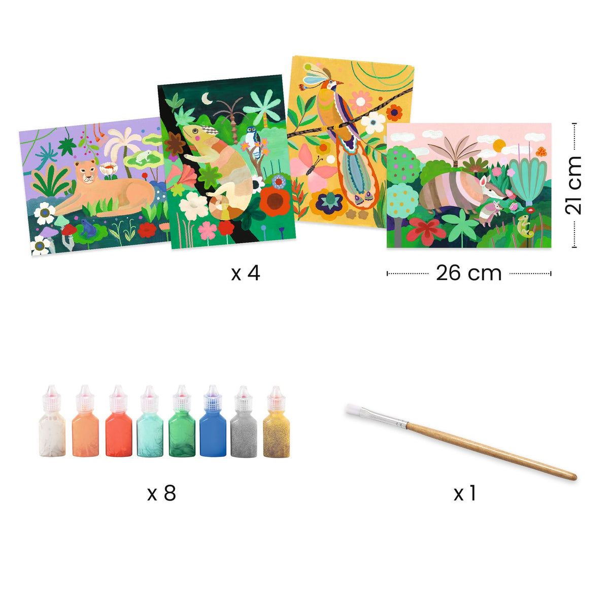 Djeco | 3D Schilderkunst Tropical Forest - DJ08968