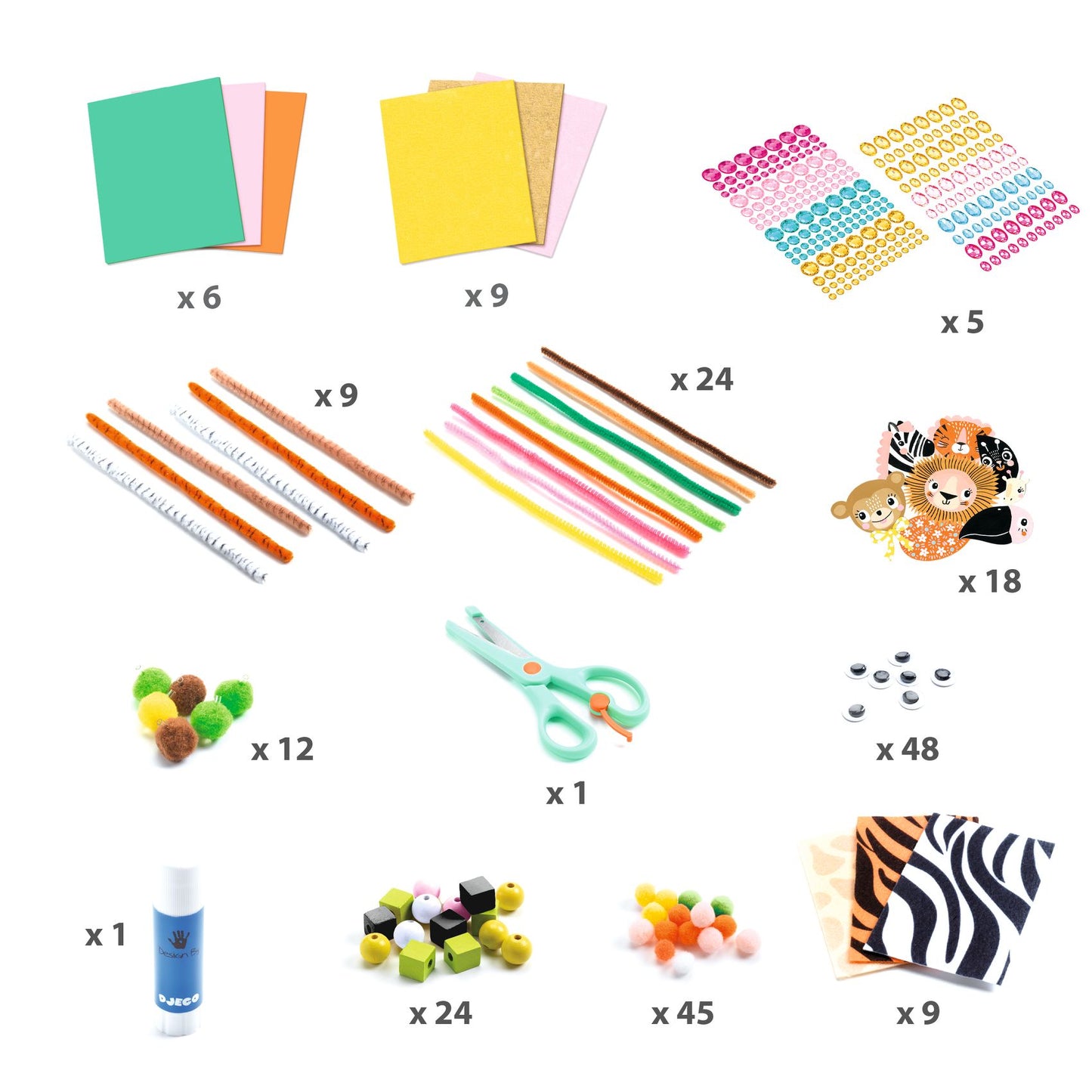 Djeco | Knutseldoos jungledieren - DJ09015