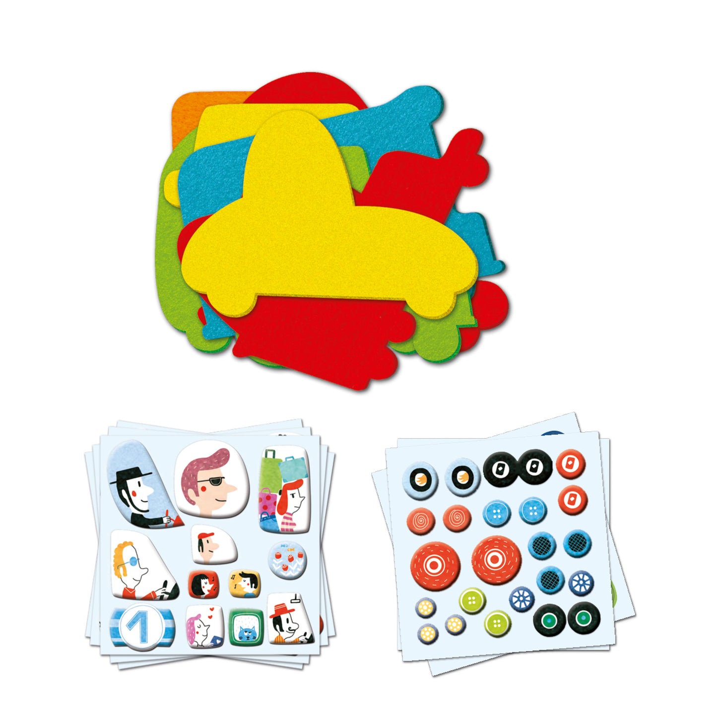 Djeco | I love cars | plakken | collages maken - DJ09051