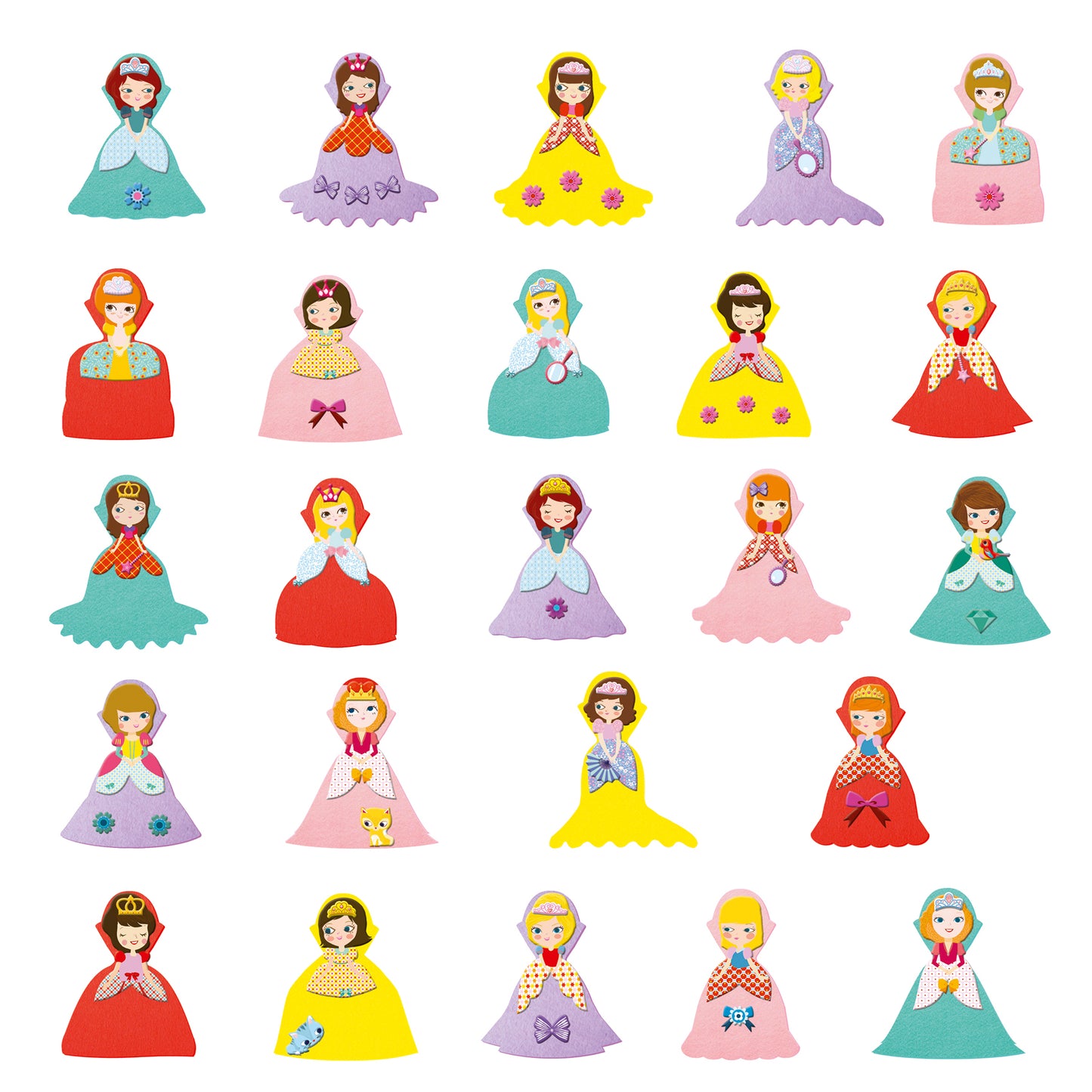 Djeco | I love princesses | plakken | collages maken - DJ09053
