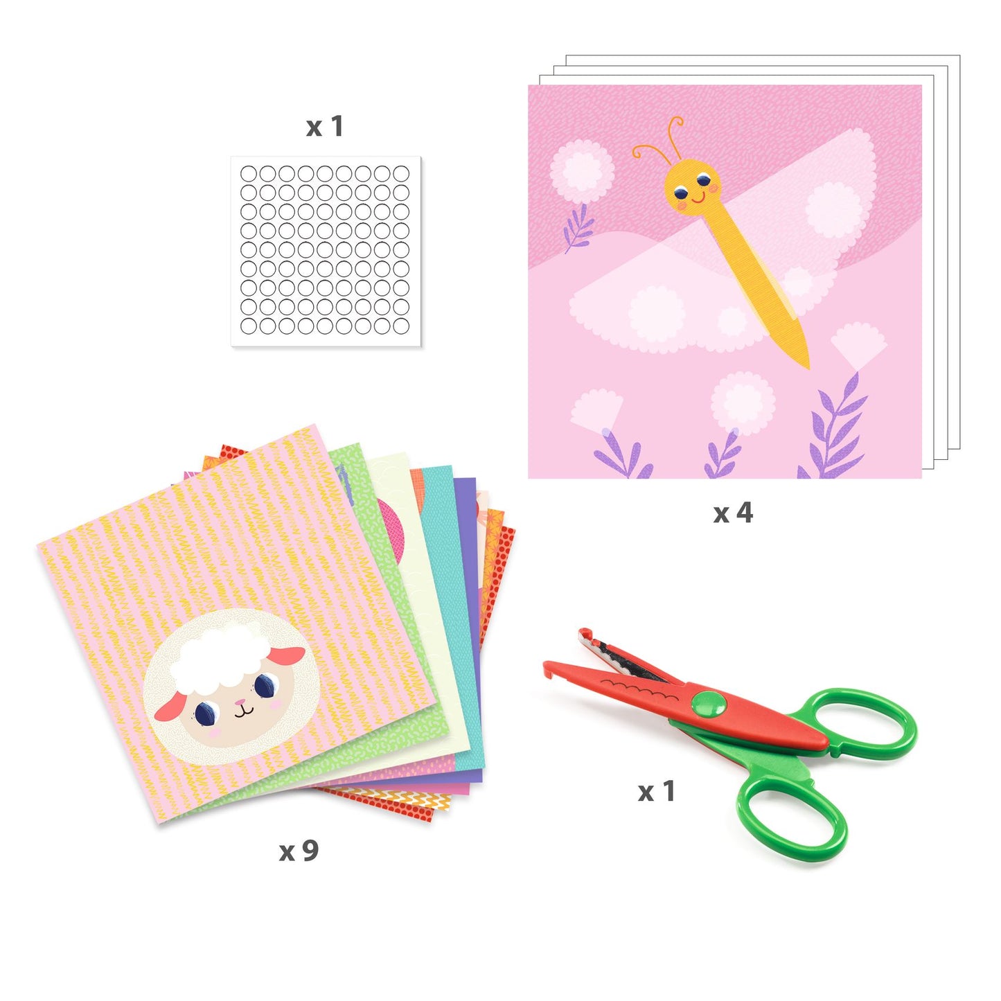 Djeco | Crinkle cutting - knippen en plakken - DJ09057