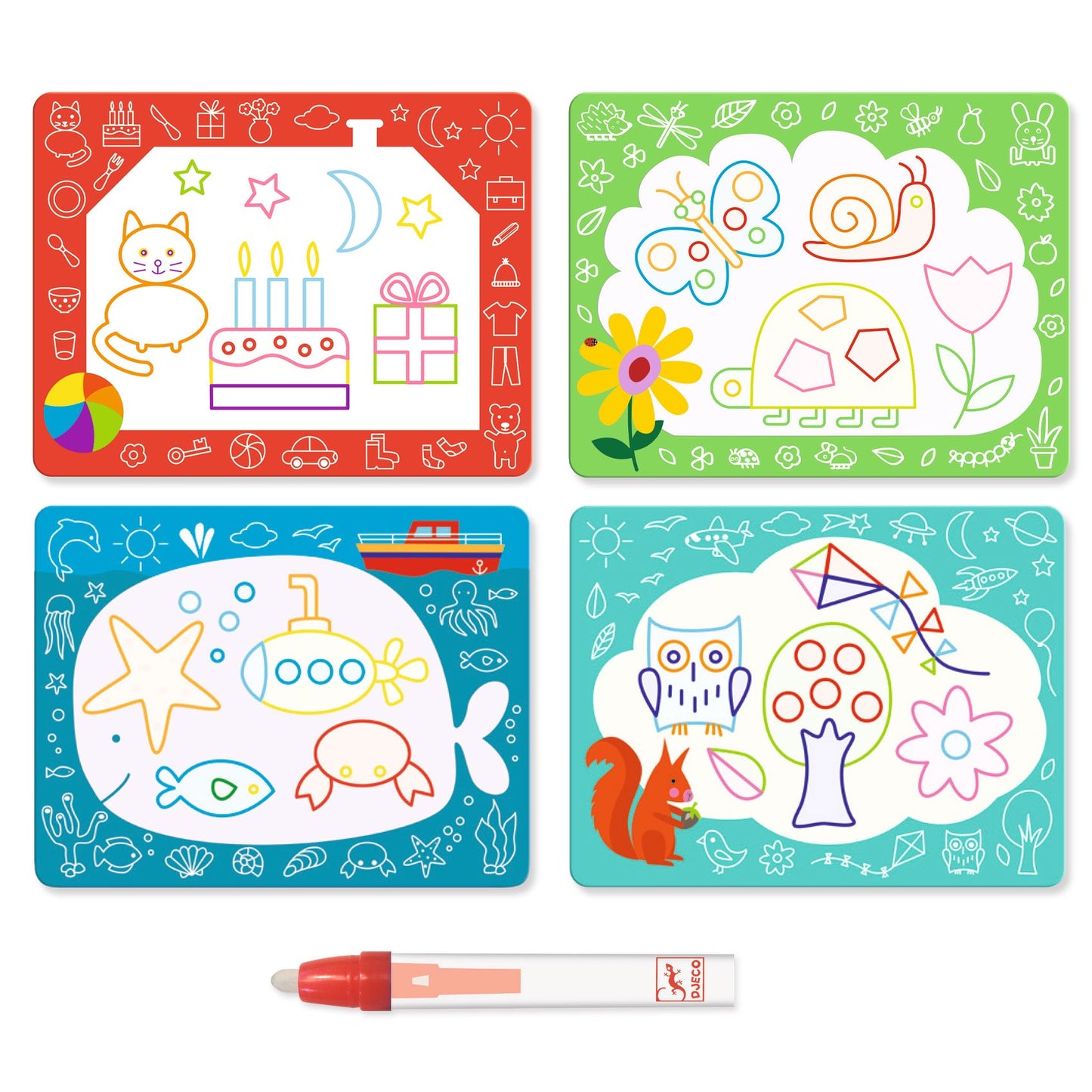 Djeco | Magic scribbles | kleuren met water - DJ09067