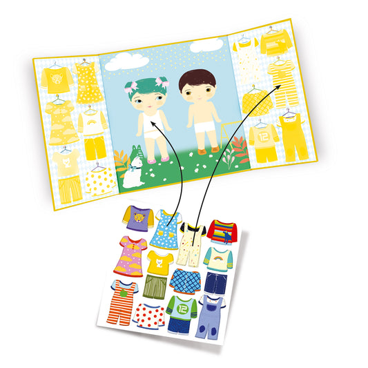 Djeco | Kleding | herbruikbare stickers - DJ09070
