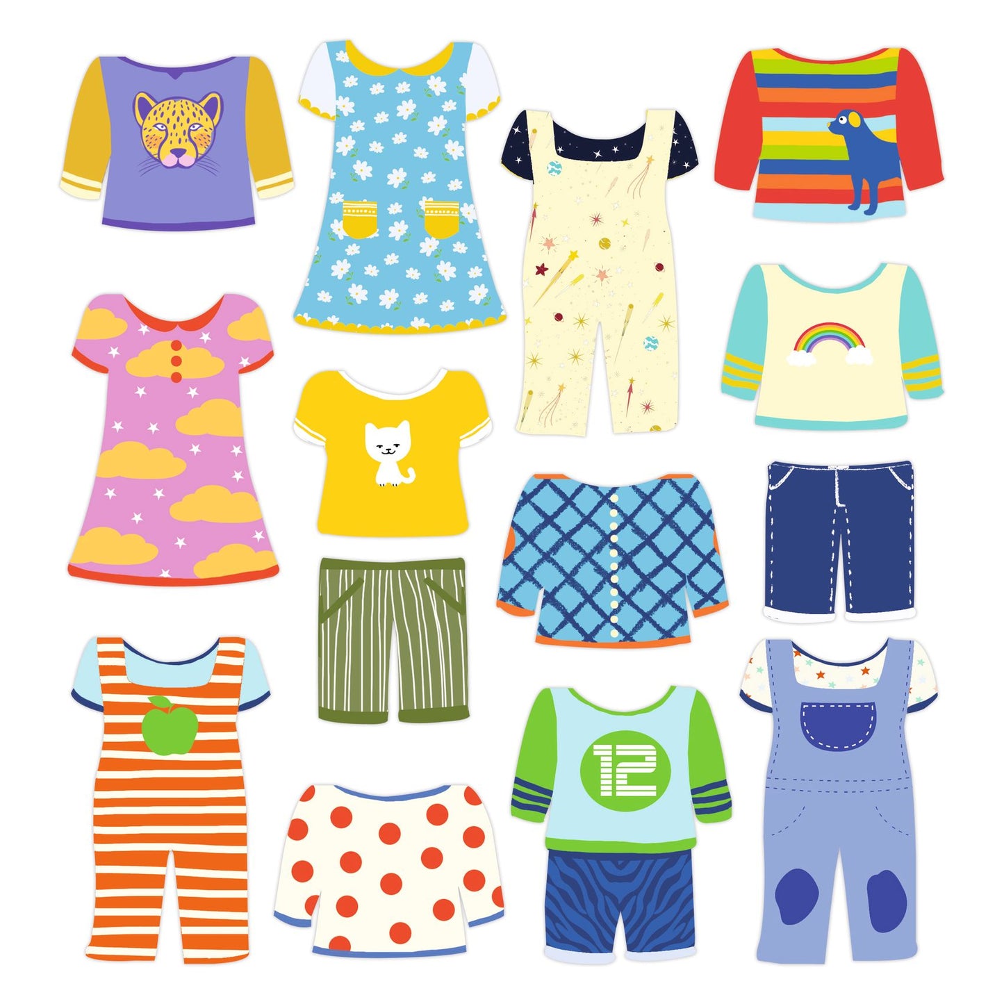 Djeco | Kleding | herbruikbare stickers - DJ09070