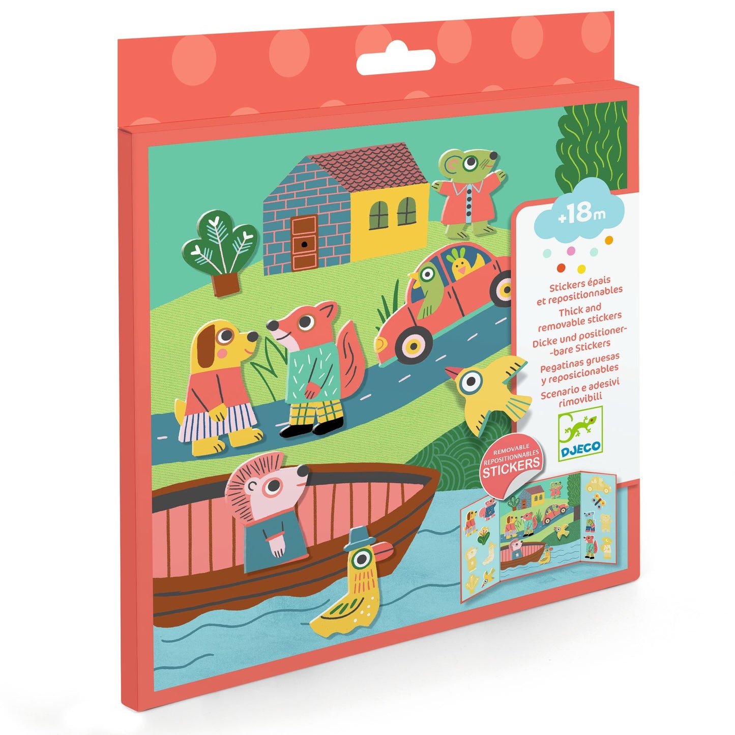 Djeco | Animals | herbruikbare stickers - DJ09071
