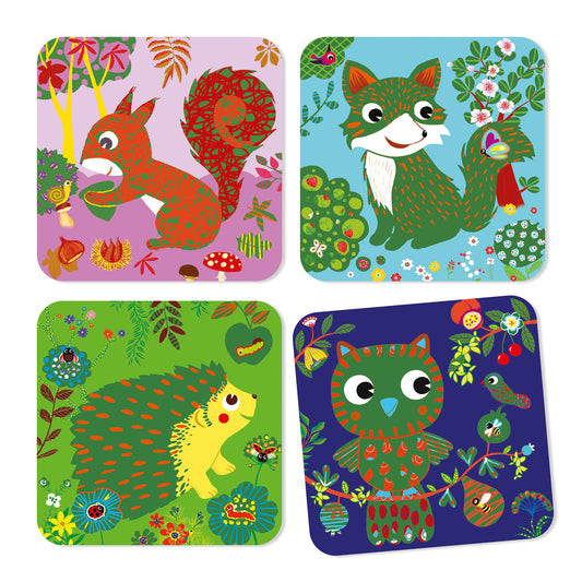 Djeco | Kraskaart country creatures - DJ09093