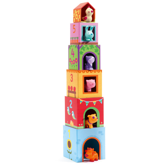 Djeco | stapeltoren Topanifarm
