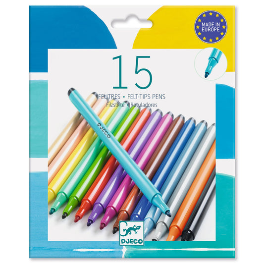 Djeco | Stiften 15 kleuren - stille oceaan - DJ09209