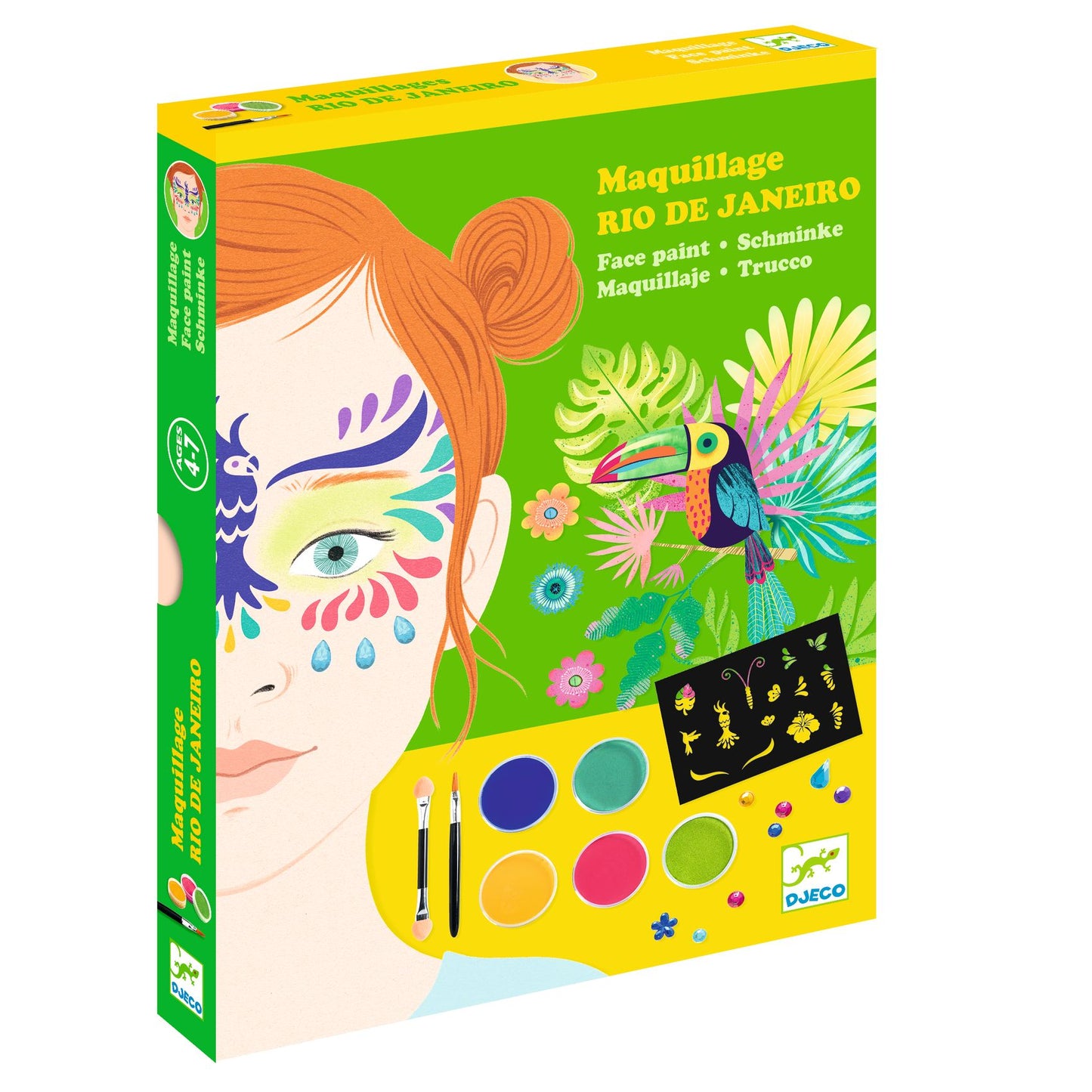 Djeco | Schminkset + sjablonen - Rio de Janeiro - DJ09246