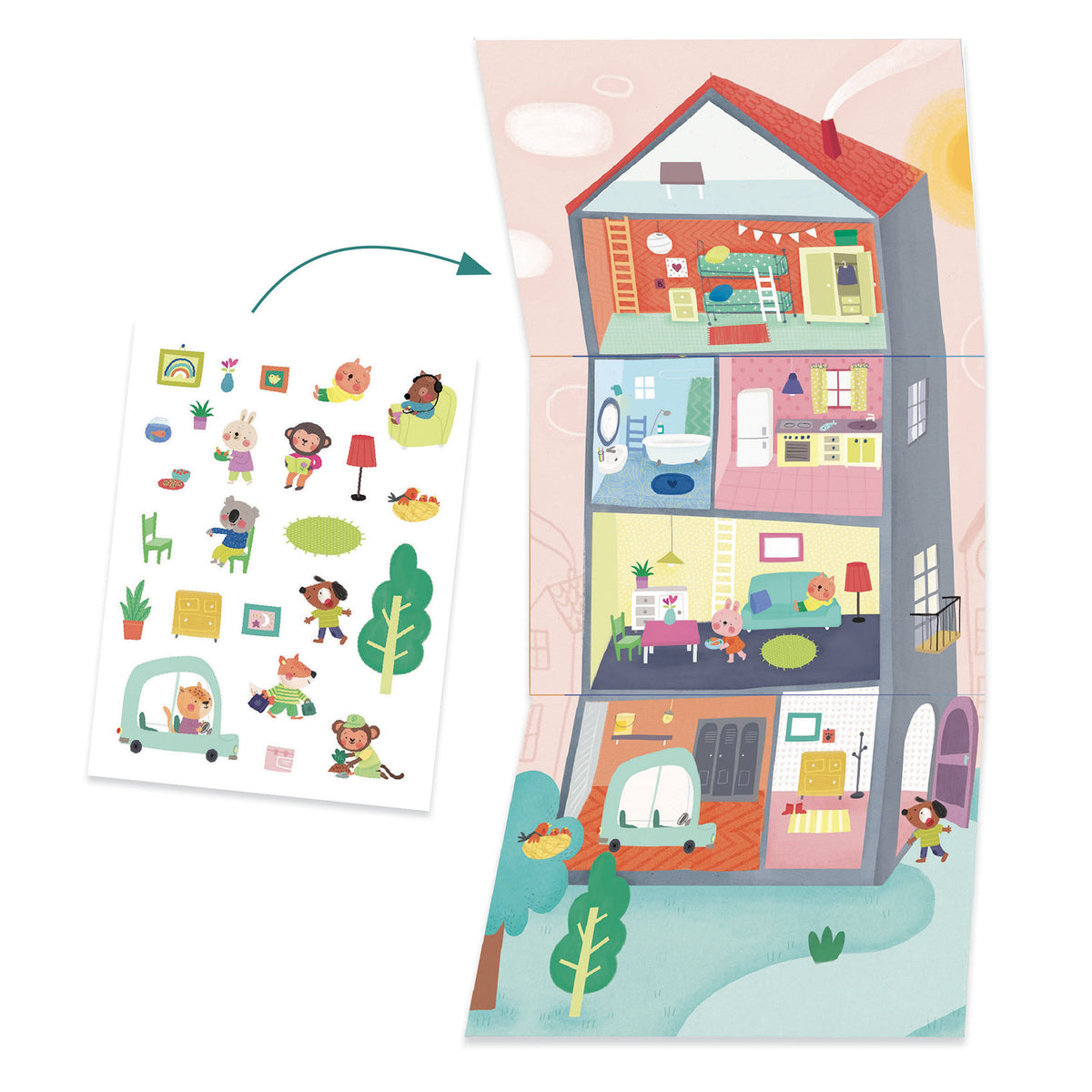 Djeco | Multi-Activiteitenset Animal Houses - DJ09293