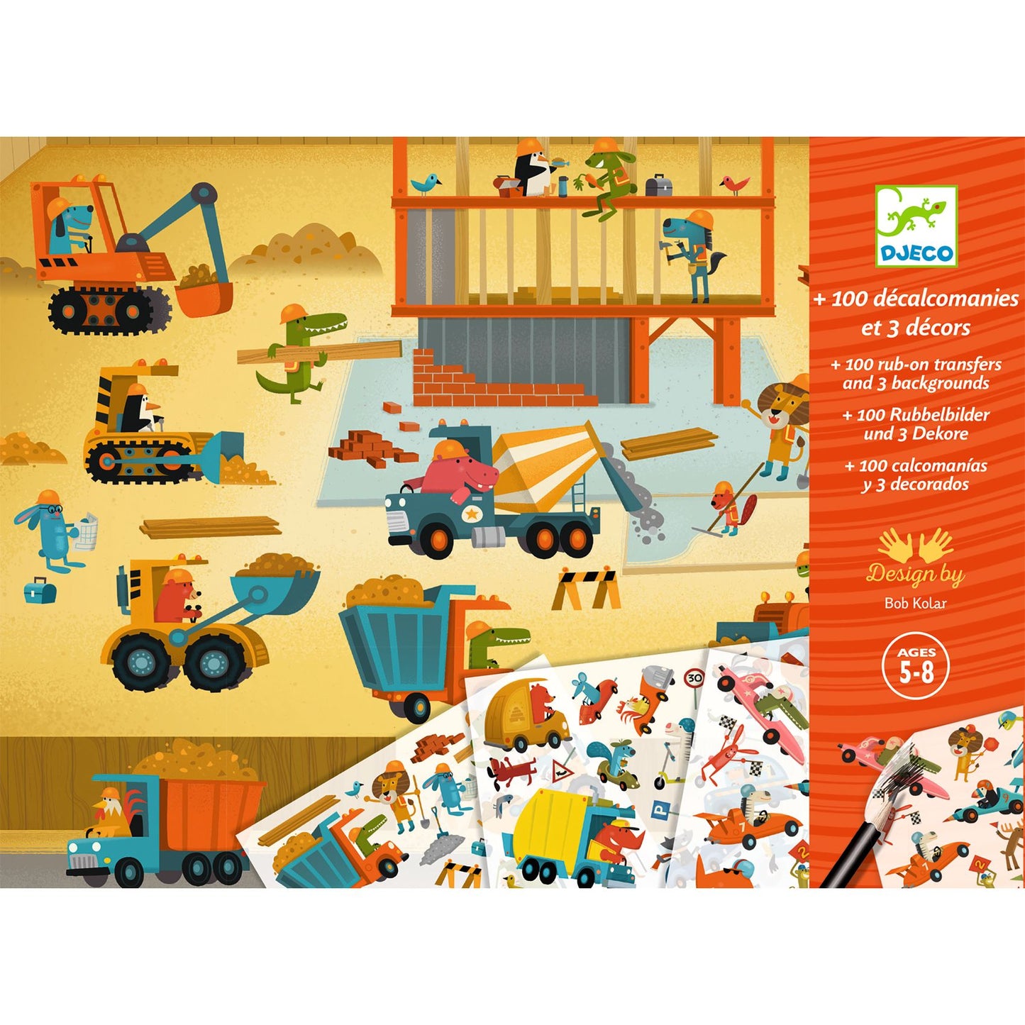 Djeco | Transfer plaatjes - Asfalt - DJ09357