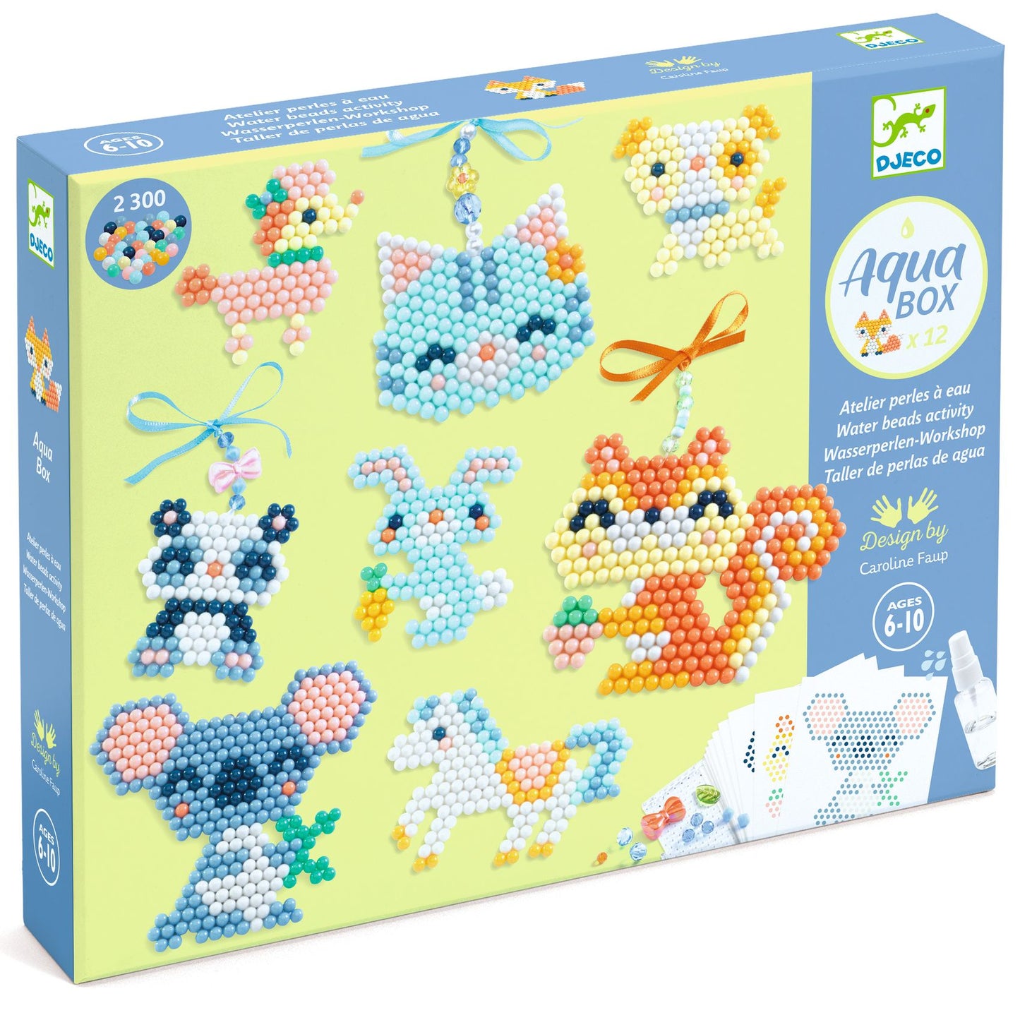 Djeco | Aquabeads waterkralen -  Harige vriendjes - DJ09414