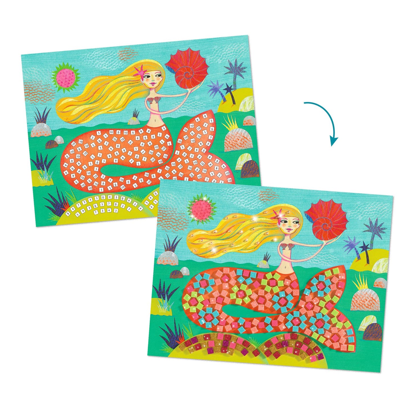 Djeco | Mozaïek - zeemeermin - DJ09423