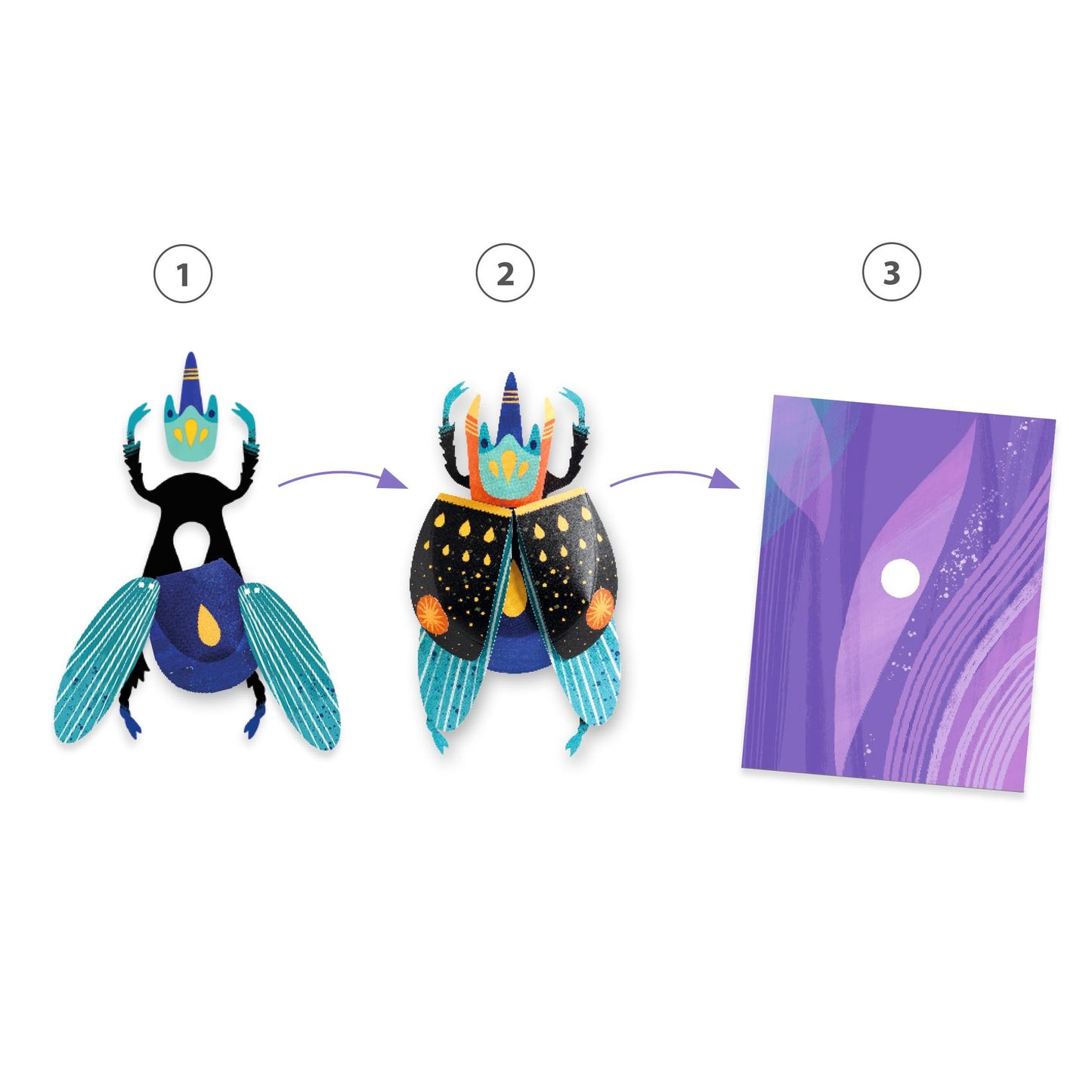 Djeco | Papieren 3D insecten maken - DJ09449