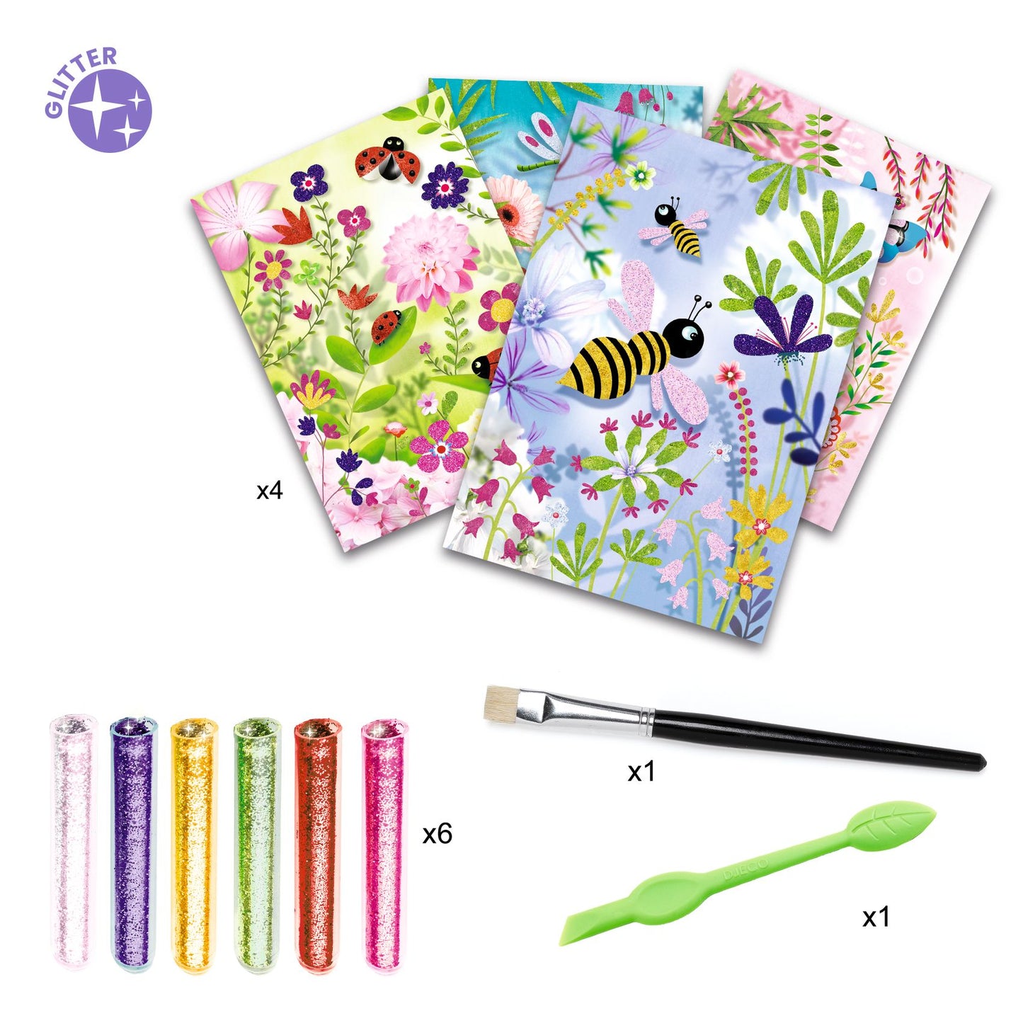 Djeco | Glitter tekeningen - Butterflies - DJ09503
