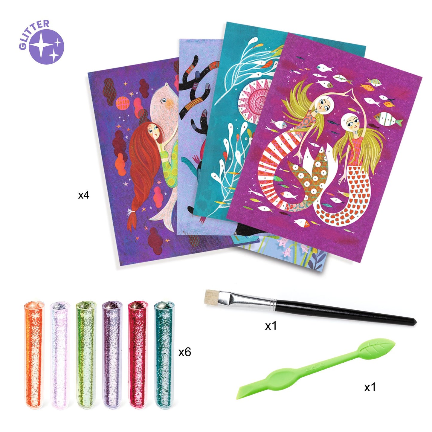 Djeco | Glitter tekeningen - Mermaids Lights - DJ09507