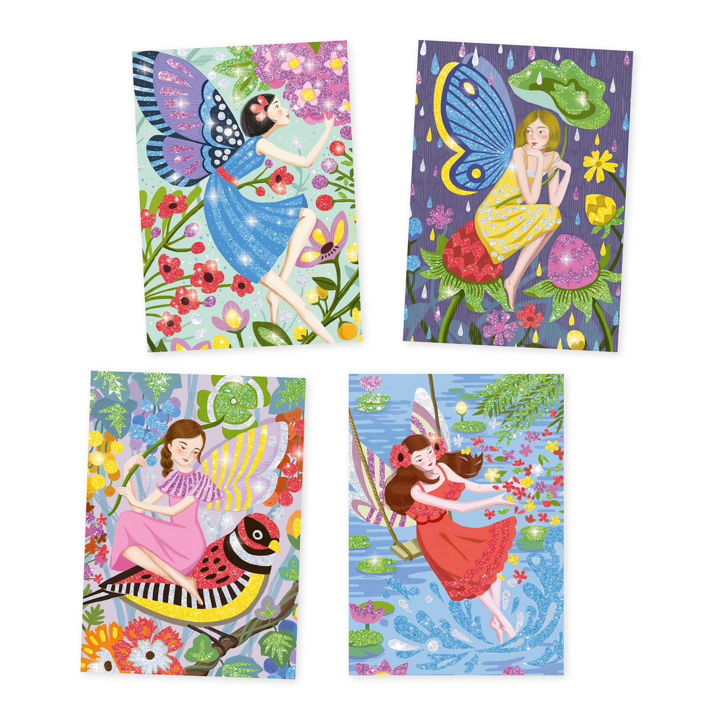 Djeco | Glitter tekeningen - Gentle life of fairies - DJ09516