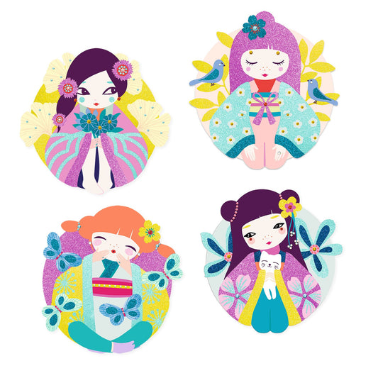 Djeco | Glitter tekeningen - Onnanoko - DJ09523