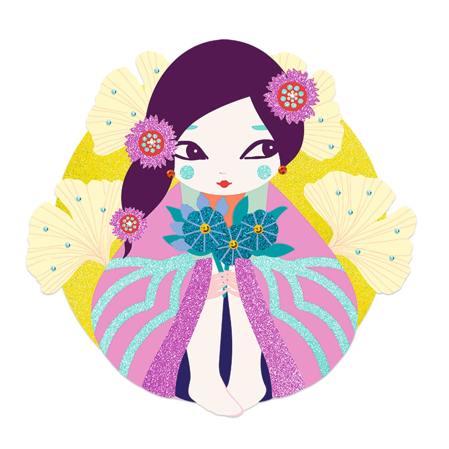 Djeco | Glitter tekeningen - Onnanoko - DJ09523