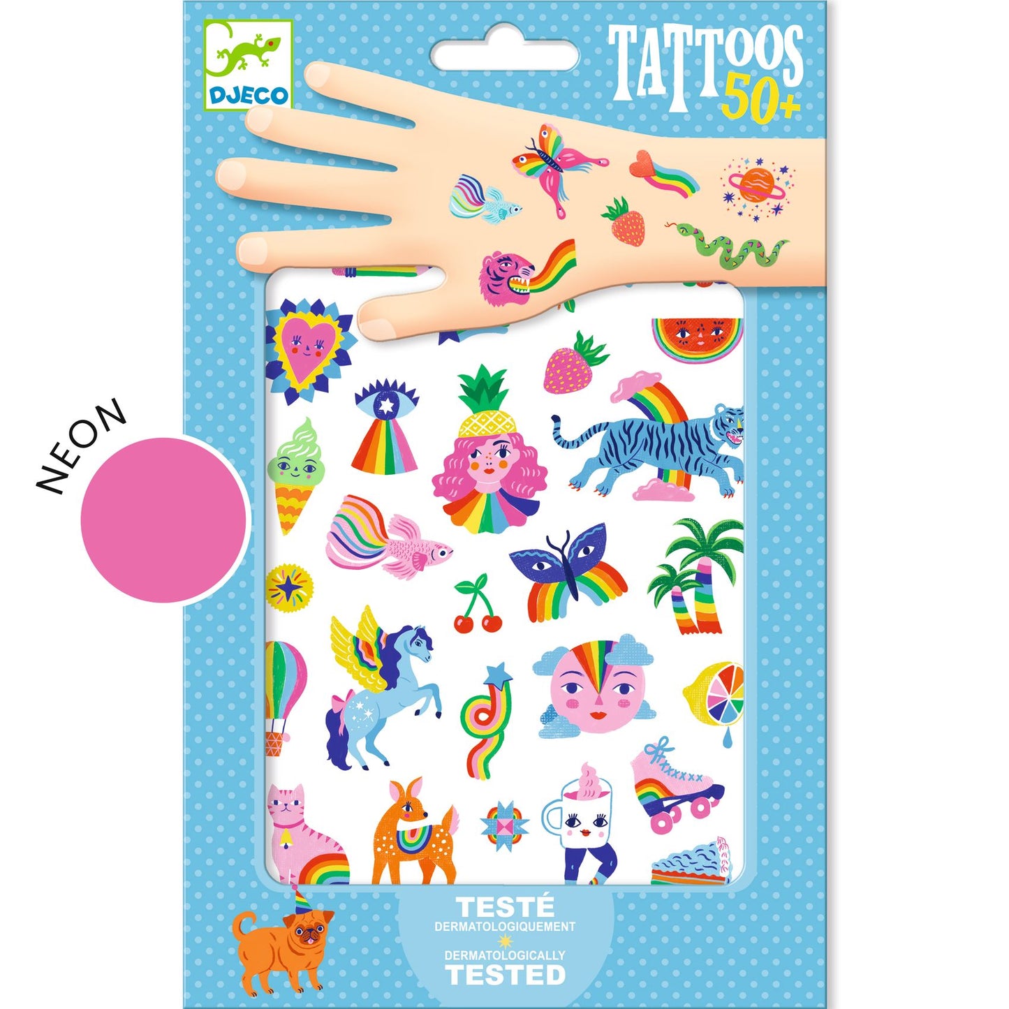 Djeco | Tattoos - regenboog - DJ09617