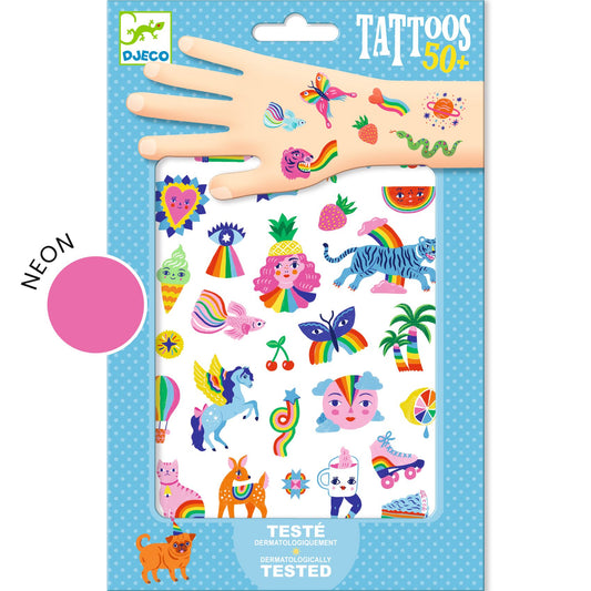 Djeco | Tattoos - regenboog - DJ09617