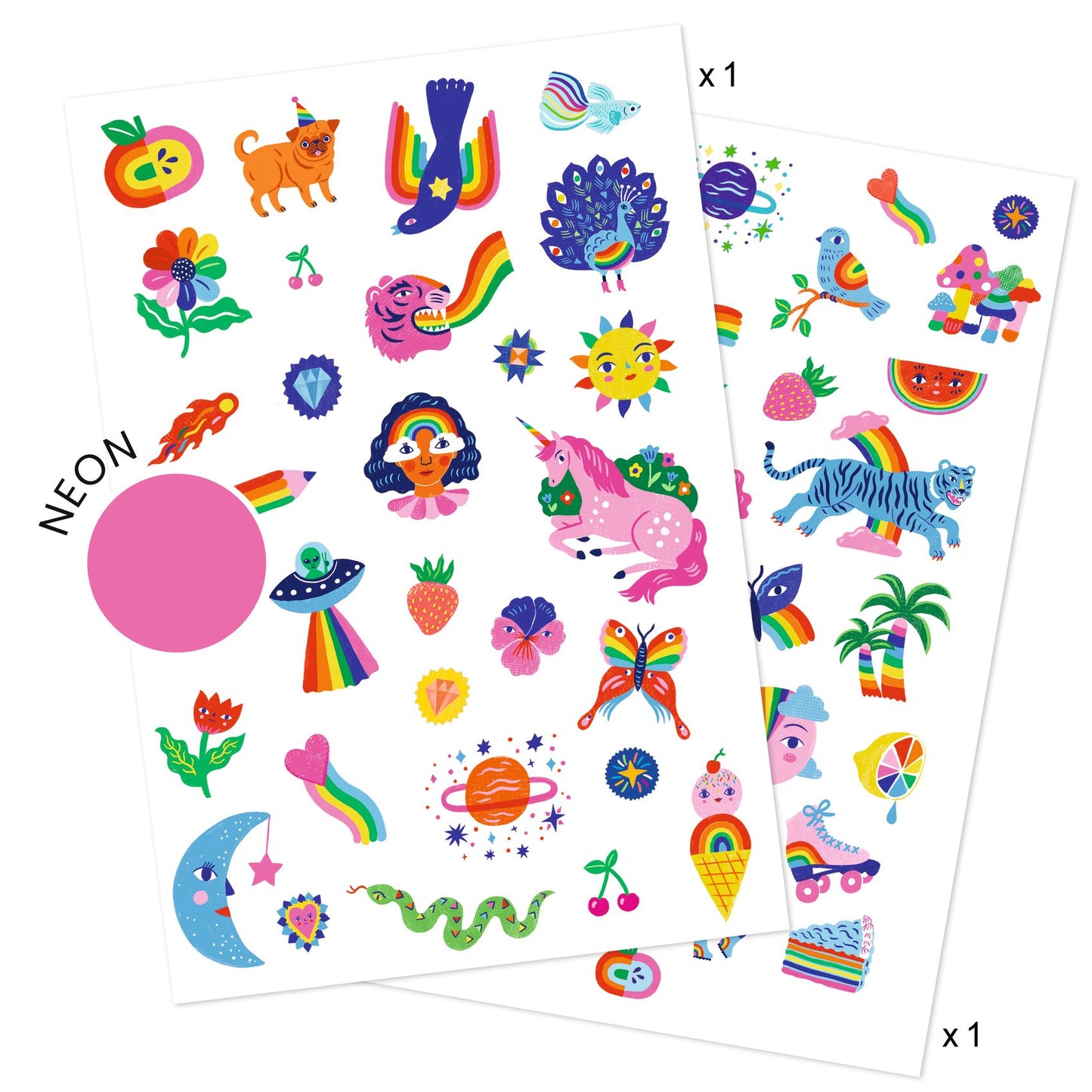 Djeco | Tattoos - regenboog - DJ09617