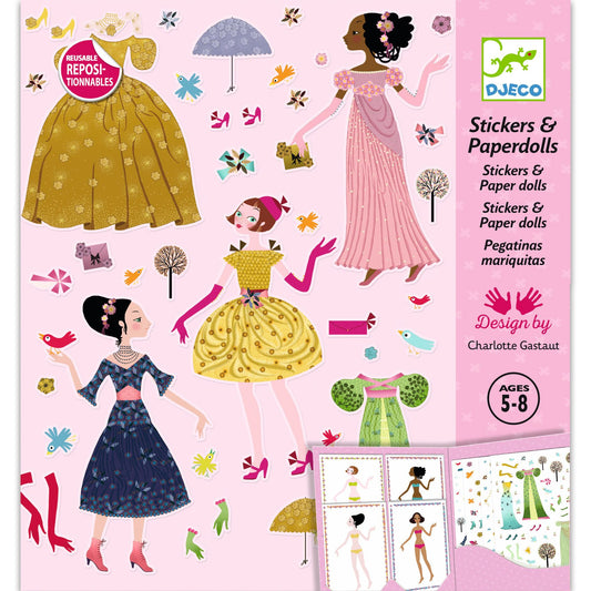 Djeco | Herbruikbaar stickerboek - jurken - DJ09690