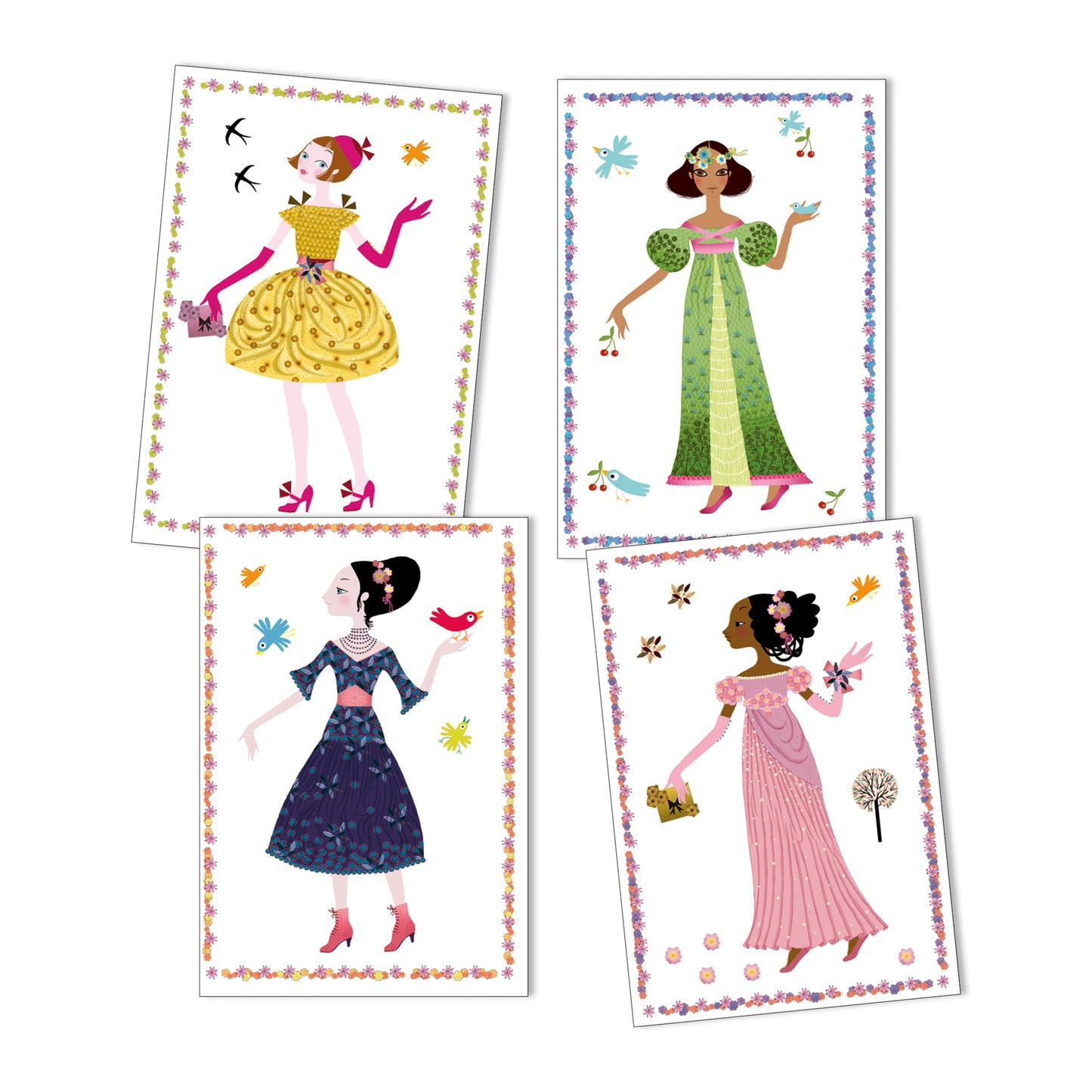 Djeco | Herbruikbaar stickerboek - jurken - DJ09690
