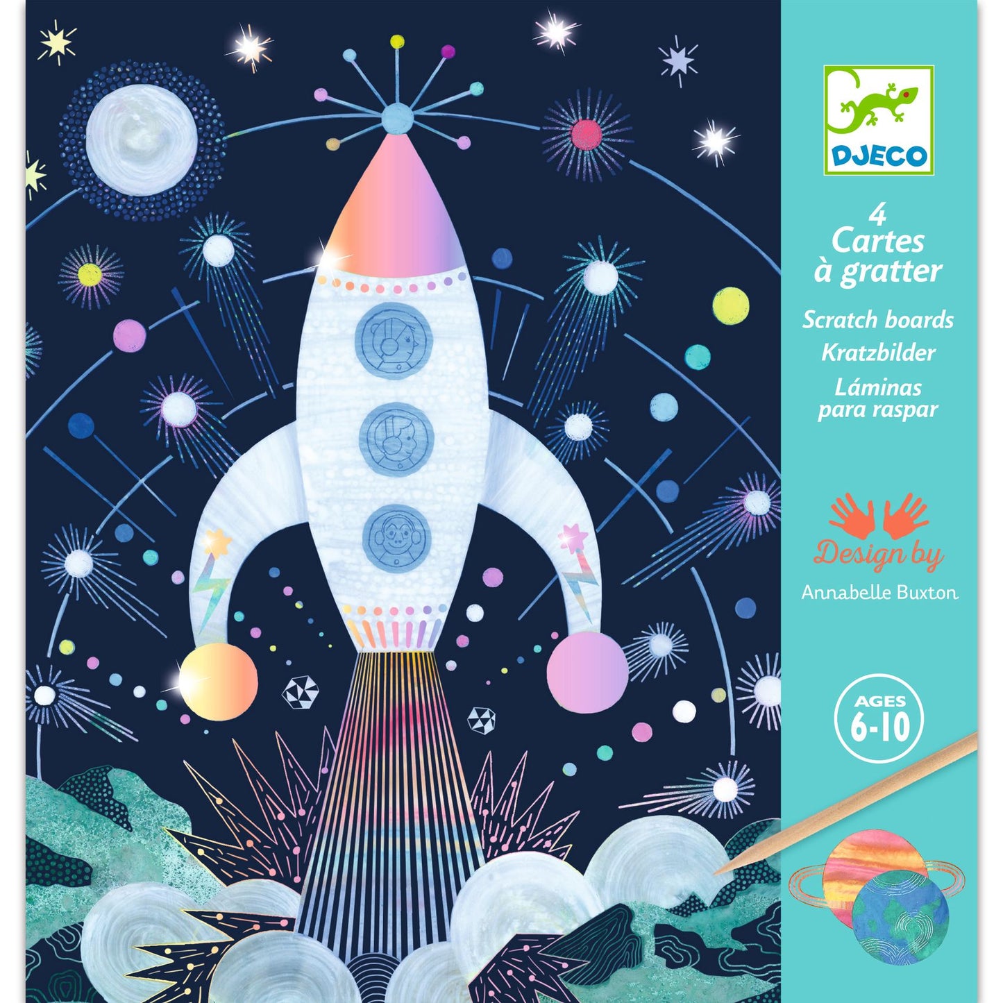 Djeco | Kras tekening - ruimte missie  - DJ09727