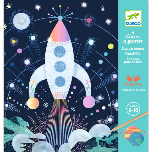 Djeco | Kras tekening - ruimte missie  - DJ09727