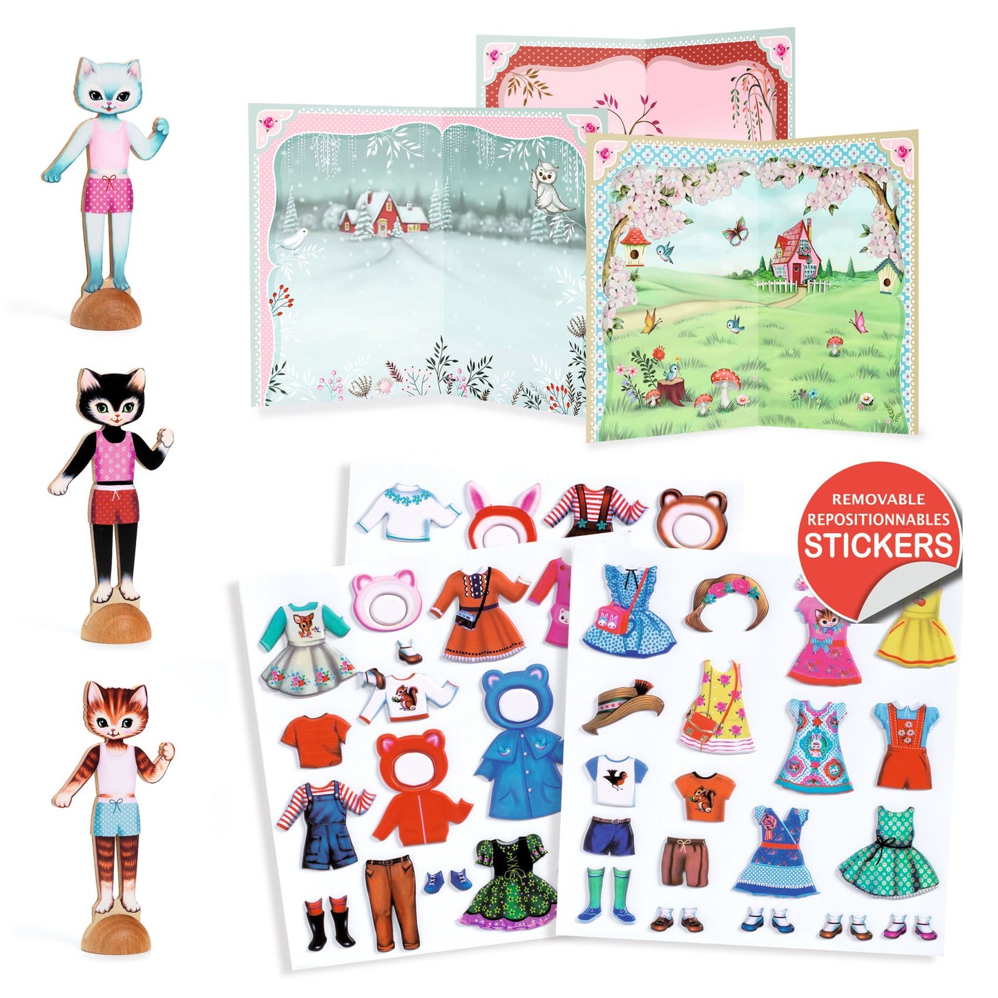 Djeco | Little Wardrobe | herbruikbare stickers |  - DJ09859