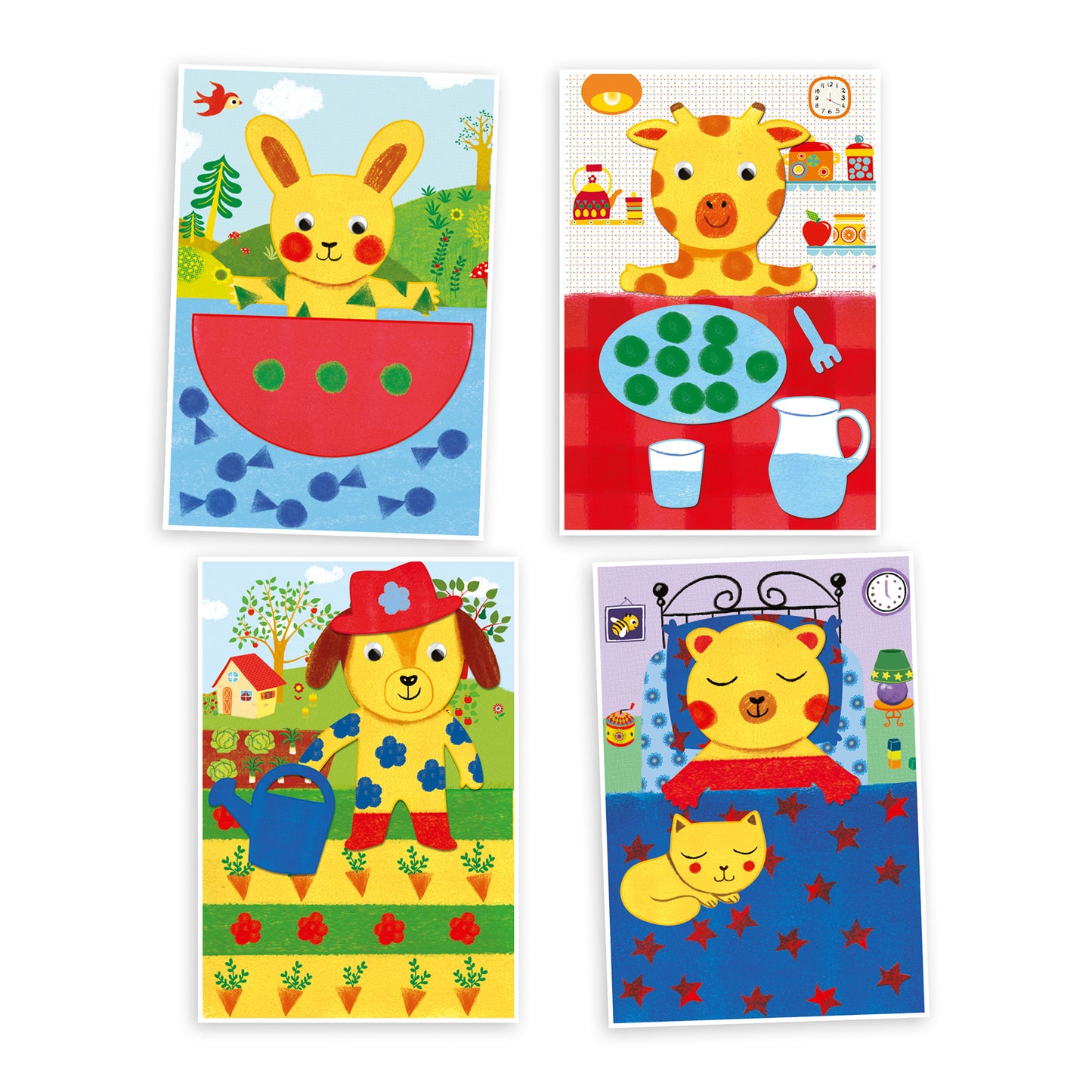 Djeco | Cuddly toy adventure - verven met spons - DJ09880